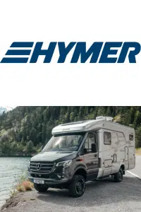 Logo Hymer mit Bild des neuen ML-T
